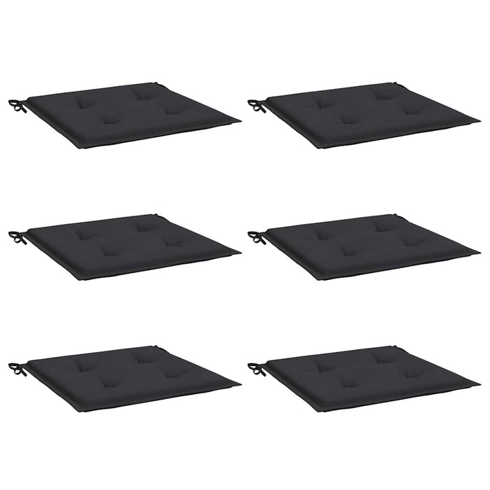 Perne scaune grădină 6 buc. negru 40x40x4 cm țesătură Oxford - WALTI WALTI