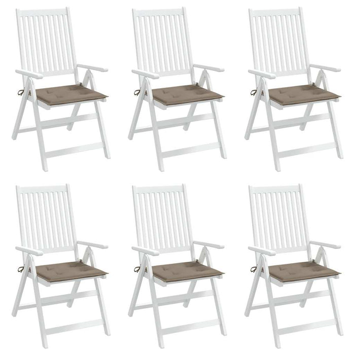 Perne scaune grădină 6 buc. gri taupe 40x40x4cm țesătură Oxford WALTI
