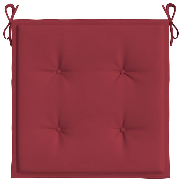 Perne scaune grădină 4 buc. roșu vin 40x40x4 cm țesătură Oxford WALTI
