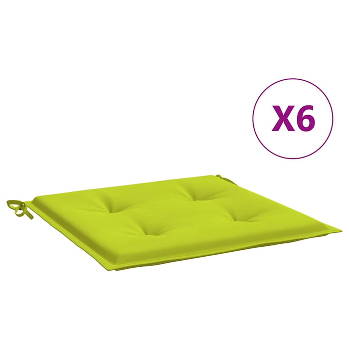 Perne scaune grădină 6 buc. verde 40x40x4 cm țesătură Oxford WALTI