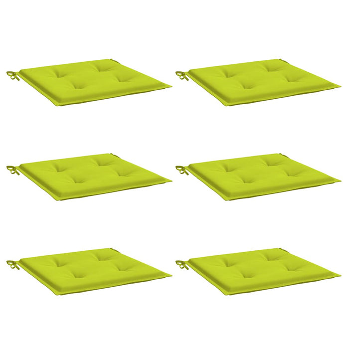 Perne scaune grădină 6 buc. verde 40x40x4 cm țesătură Oxford WALTI