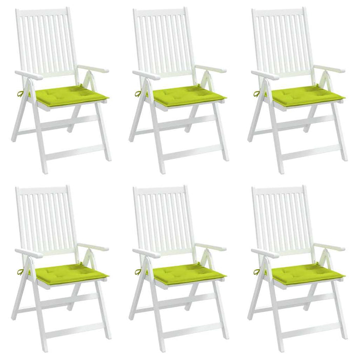 Perne scaune grădină 6 buc. verde 40x40x4 cm țesătură Oxford WALTI
