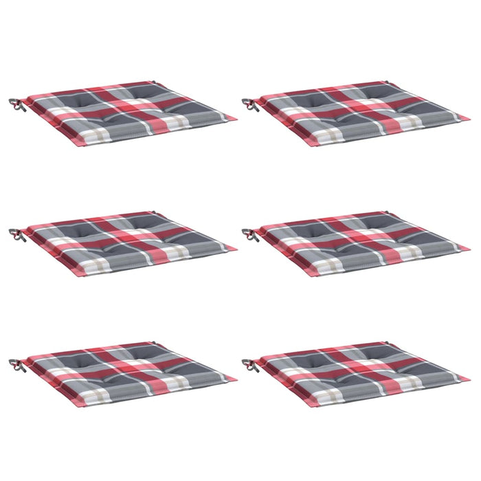 Perne de scaun model carouri, 6 buc., 40x40x4 cm, textil Oxford - WALTI WALTI