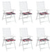 Perne de scaun model carouri, 6 buc., 40x40x4 cm, textil Oxford - WALTI WALTI
