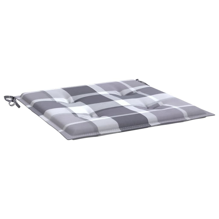 Perne de scaun, carouri gri, 6 buc., 40x40x4 cm, textil Oxford WALTI