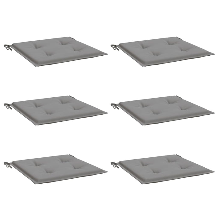 Perne scaune de grădină 6 buc. gri 50x50x4 cm țesătură Oxford WALTI