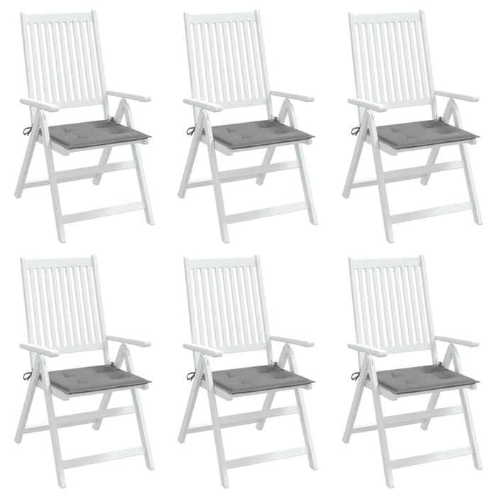 Perne scaune de grădină 6 buc. gri 50x50x4 cm țesătură Oxford WALTI