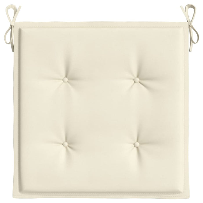 Perne scaune de grădină 4 buc. crem 50x50x4 cm țesătură Oxford WALTI