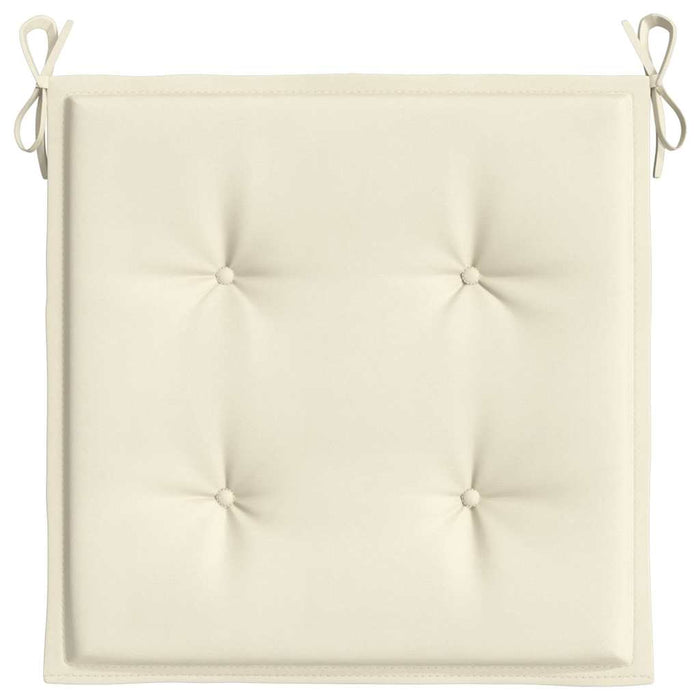 Perne scaune de grădină 6 buc. crem 50x50x2 cm țesătură Oxford WALTI
