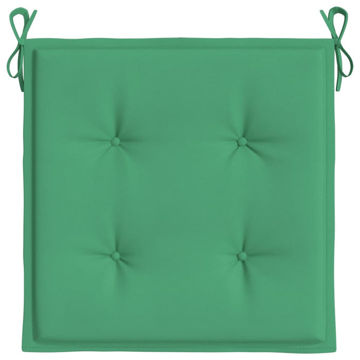 Perne scaune de grădină 6 buc. verde 50x50x4 cm țesătură Oxford WALTI