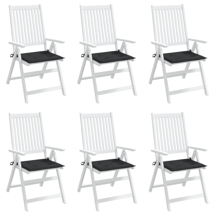 Perne scaune grădină 6 buc. negru 50x50x4 cm țesătură Oxford WALTI