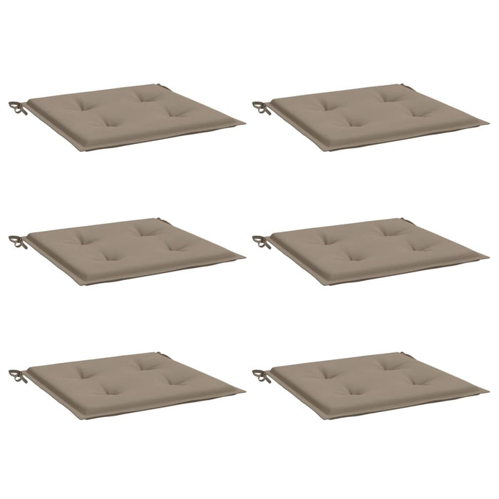 Perne scaune grădină 6 buc. gri taupe 50x50x4cm țesătură Oxford WALTI