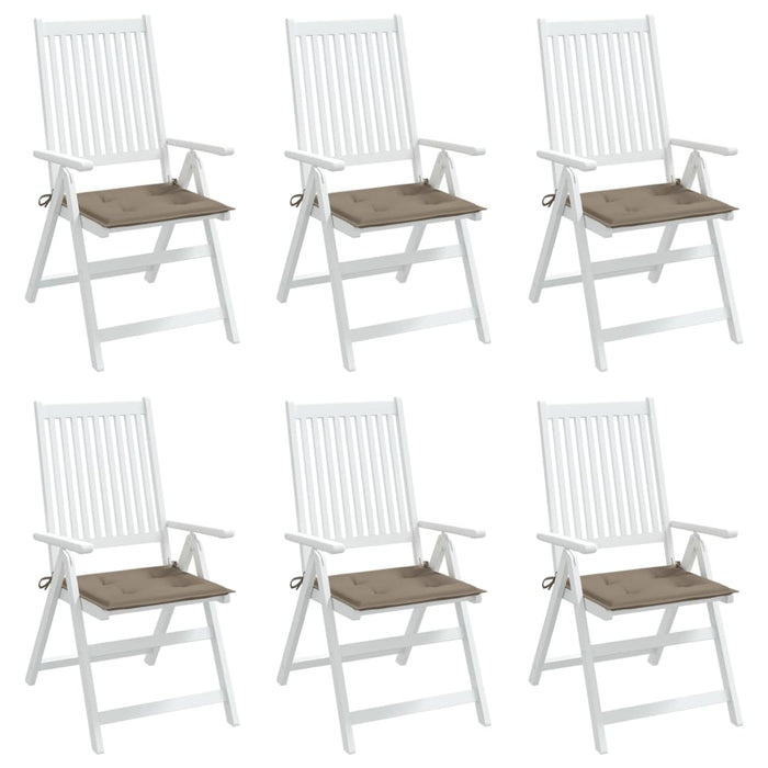 Perne scaune grădină 6 buc. gri taupe 50x50x4cm țesătură Oxford WALTI