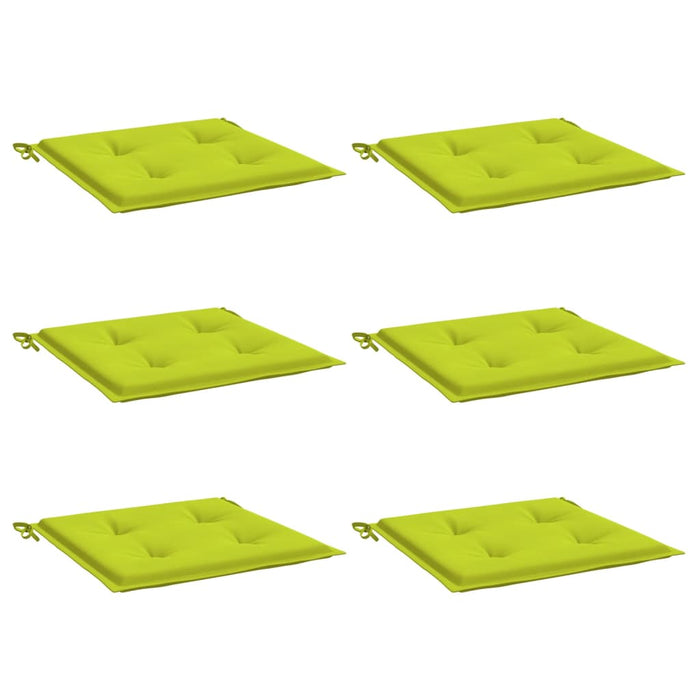 Perne scaune de grădină 6 buc. verde 50x50x4 cm țesătură Oxford WALTI