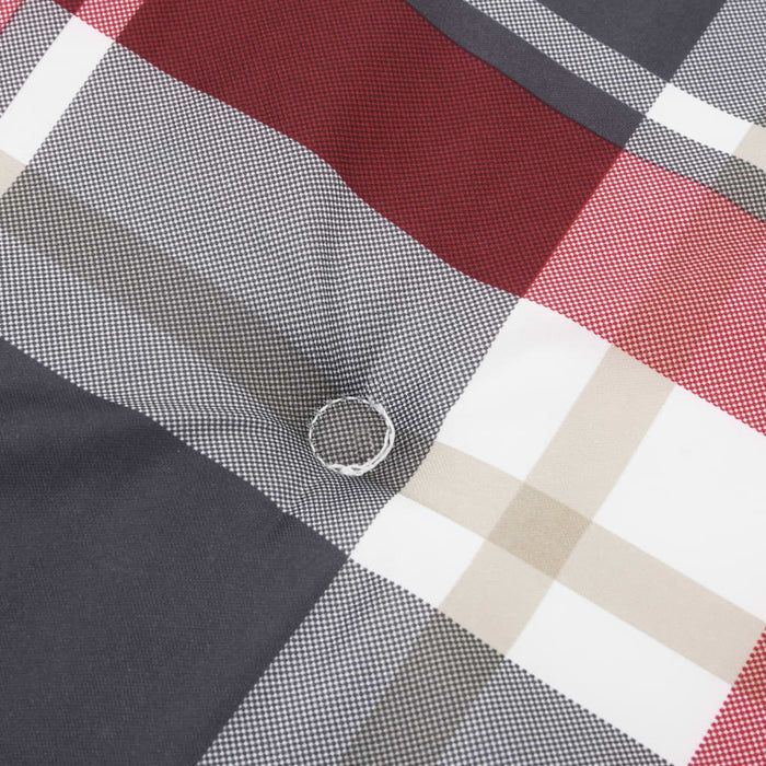 Perne de scaun carouri roșii, 2 buc., 50x50x4 cm, textil Oxford WALTI