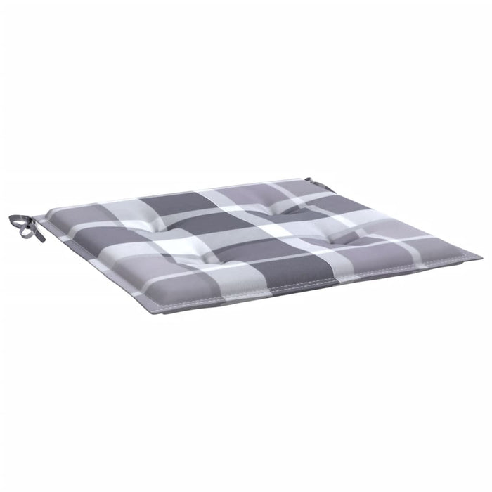 Perne de scaun, carouri gri, 2 buc., 50x50x4 cm, textil Oxford WALTI