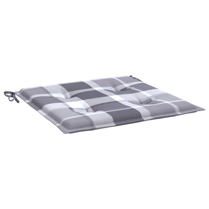 Perne de scaun, carouri gri, 6 buc., 50x50x4 cm, textil Oxford WALTI