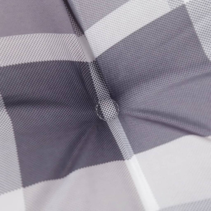 Perne de scaun, carouri gri, 6 buc., 50x50x4 cm, textil Oxford WALTI
