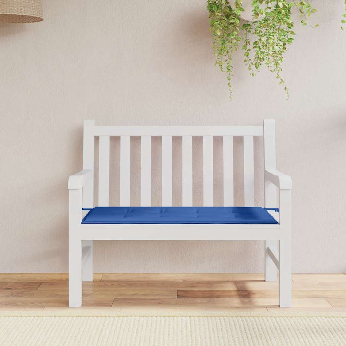 Pernă de bancă de grădină, albastru, 120x50x4 cm, textil oxford WALTI