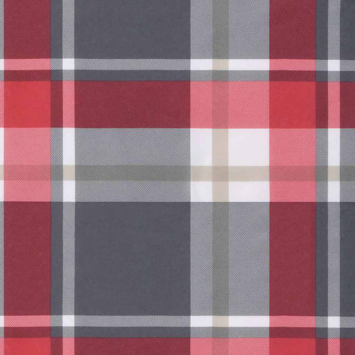 Pernă bancă de grădină, roșu carouri, 120x50x3cm, textil Oxford - WALTI WALTI