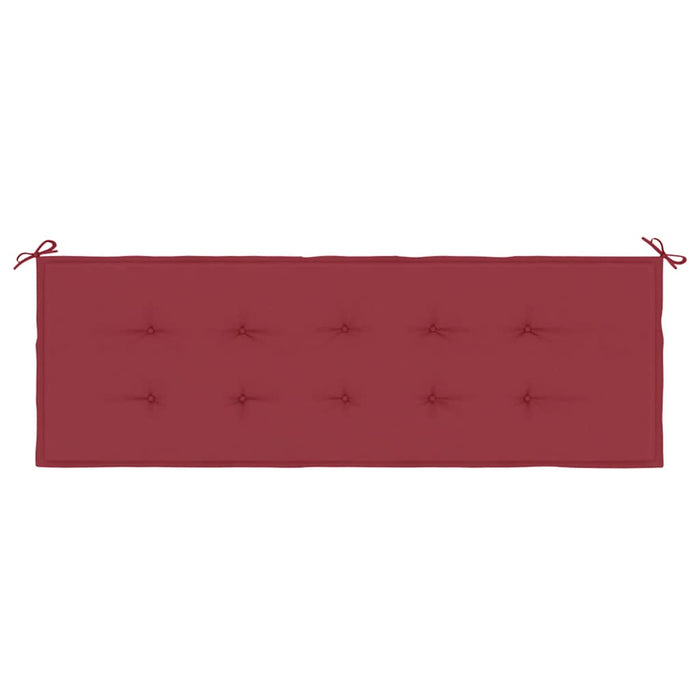 Pernă de bancă de grădină, roșu, 150x50x4 cm, textil oxford WALTI