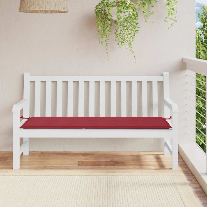 Pernă de bancă de grădină, roșu, 150x50x4 cm, textil oxford WALTI