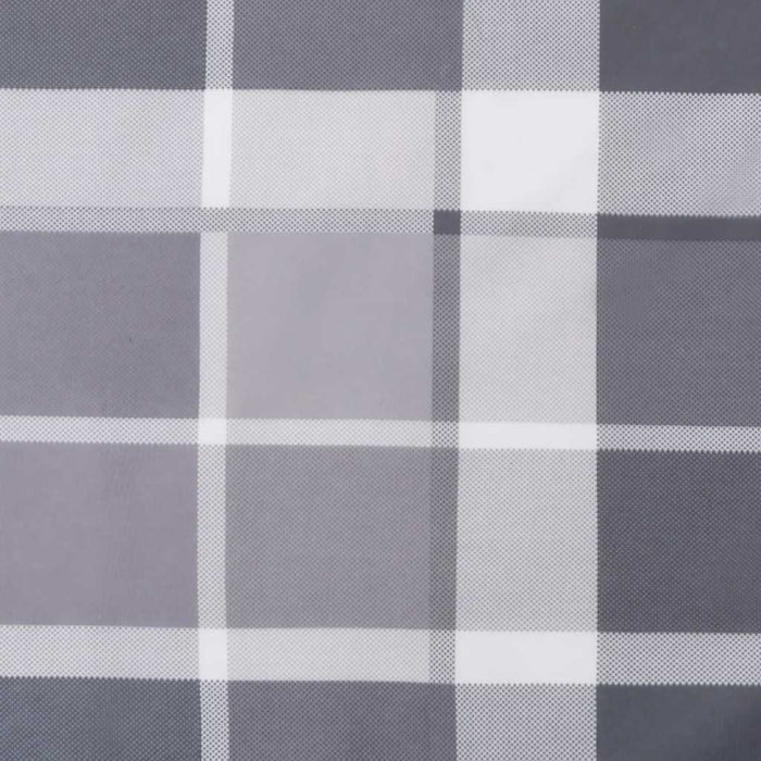 Pernă bancă de grădină, gri carouri, 150x50x4 cm, textil Oxford - WALTI WALTI