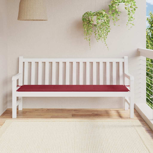 Pernă de bancă de grădină, roșu, 180x50x3 cm, textil oxford - WALTI WALTI