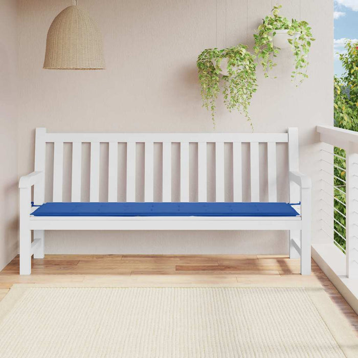 Pernă de bancă de grădină, albastru, 200x50x4 cm, textil oxford WALTI