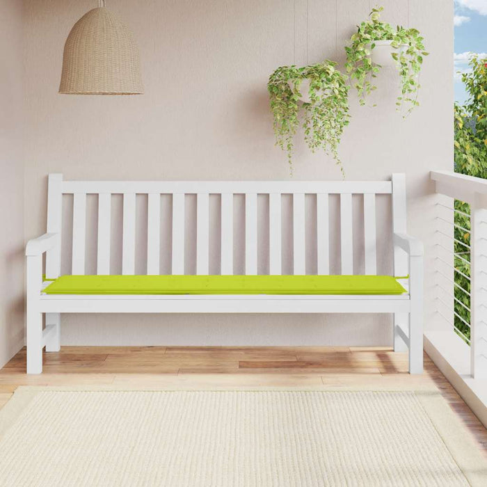 Pernă de bancă de grădină, verde, 200x50x4 cm, textil oxford WALTI