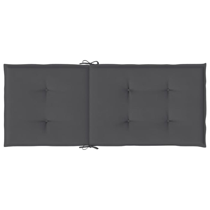 Perne scaun cu spătar înalt, 6 buc. antracit 120x50x3 cm textil - WALTI WALTI