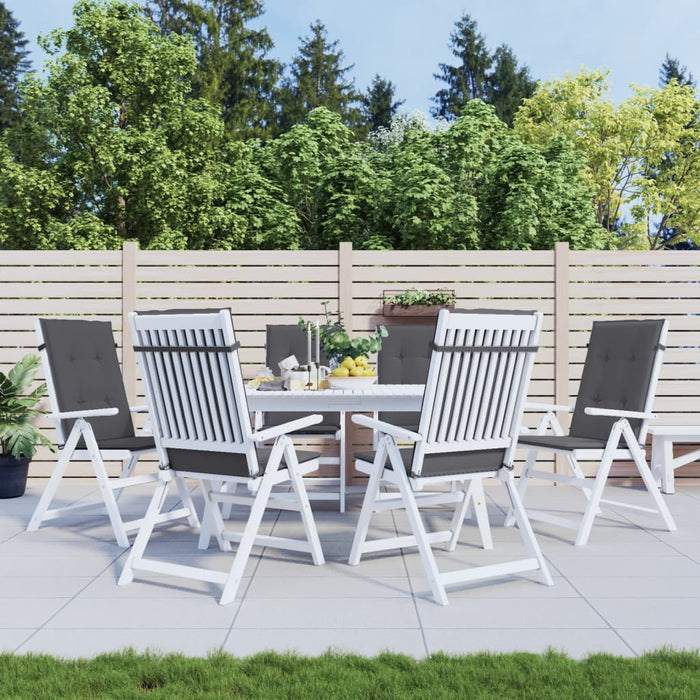 Perne scaun cu spătar înalt, 6 buc. antracit 120x50x3 cm textil - WALTI WALTI