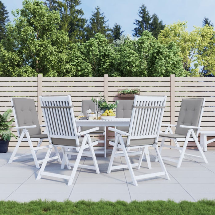 Perne scaun cu spătar înalt, 6 buc., gri, 120x50x3 cm, textil - WALTI WALTI