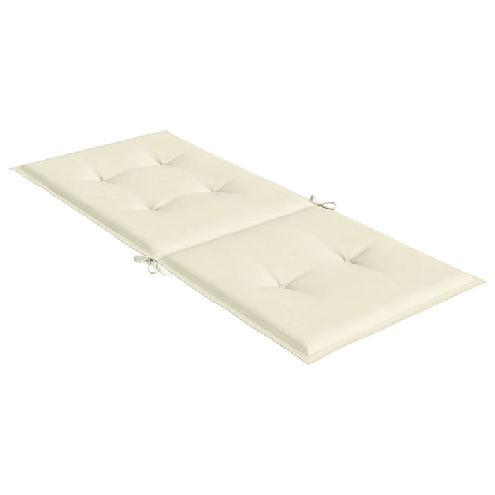 Perne scaun cu spătar înalt, 6 buc., crem, 120x50x3 cm, textil - WALTI WALTI