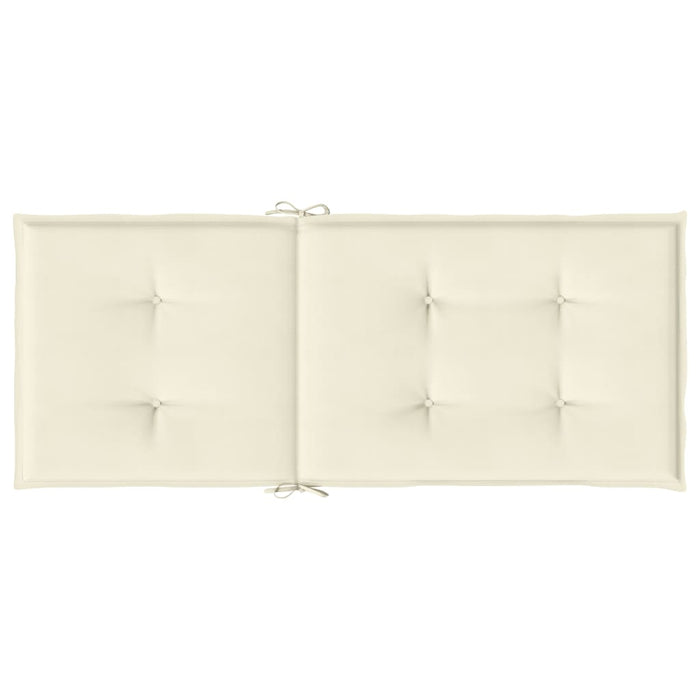 Perne scaun cu spătar înalt, 6 buc., crem, 120x50x3 cm, textil - WALTI WALTI