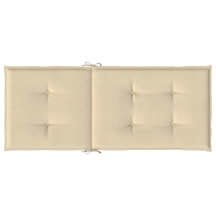 Perne scaun spătar înalt, 6 buc., bej, 120x50x3 cm, textil - WALTI WALTI