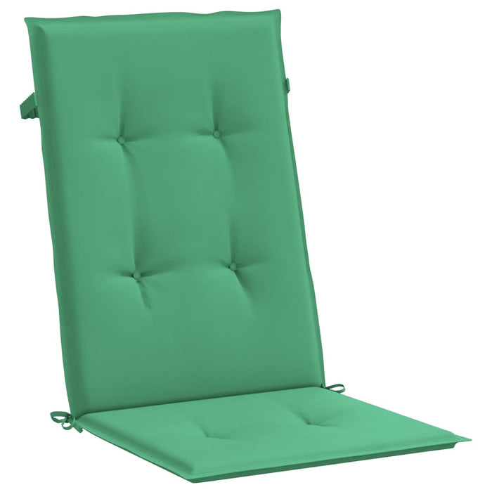 Perne scaun cu spătar înalt, 6 buc., verde, 120x50x3 cm, textil - WALTI WALTI