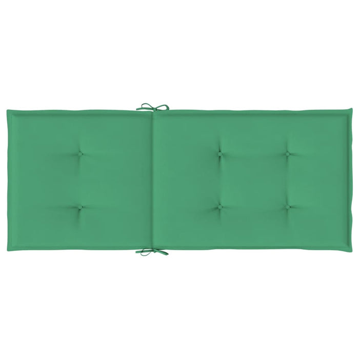 Perne scaun cu spătar înalt, 6 buc., verde, 120x50x3 cm, textil - WALTI WALTI