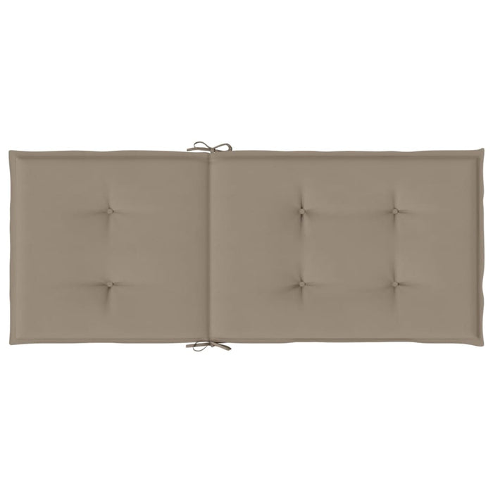 Perne scaun spătar înalt 6 buc., gri taupe, 120x50x3 cm, textil - WALTI WALTI