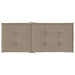 Perne scaun spătar înalt 6 buc., gri taupe, 120x50x3 cm, textil - WALTI WALTI