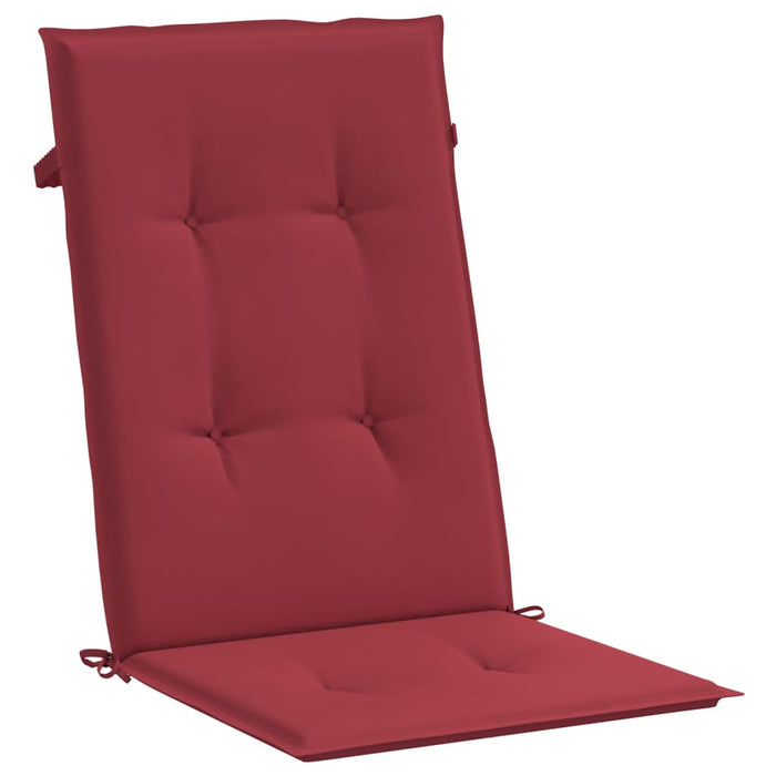 Perne scaun cu spătar înalt, 4 buc., roșu, 120x50x3 cm, textil - WALTI WALTI