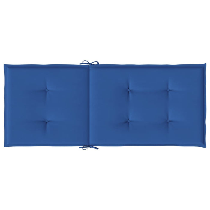Perne scaun spătar înalt, 2 buc., albastru, 120x50x3 cm, textil - WALTI WALTI