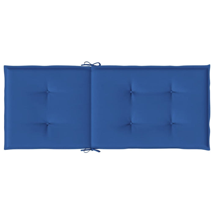 Perne scaun spătar înalt, 6 buc., albastru, 120x50x3 cm, textil - WALTI WALTI