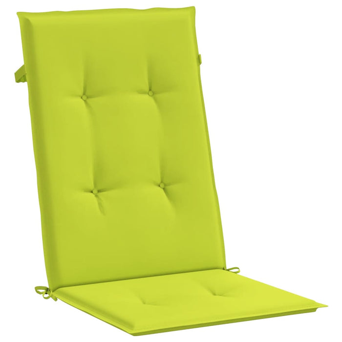 Perne scaun cu spătar înalt, 4 buc., verde, 120x50x3 cm, textil - WALTI WALTI