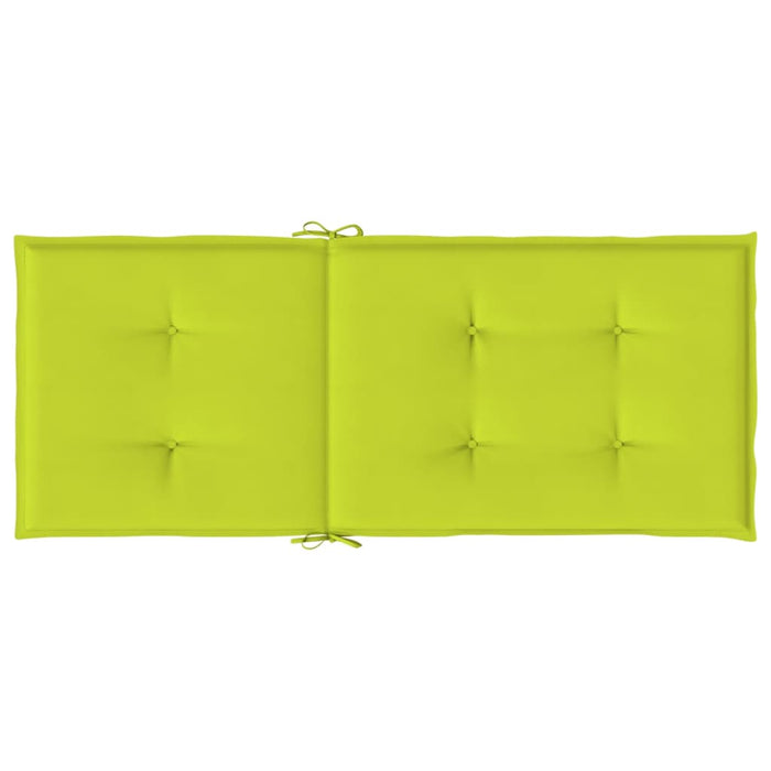 Perne scaun cu spătar înalt, 4 buc., verde, 120x50x3 cm, textil - WALTI WALTI