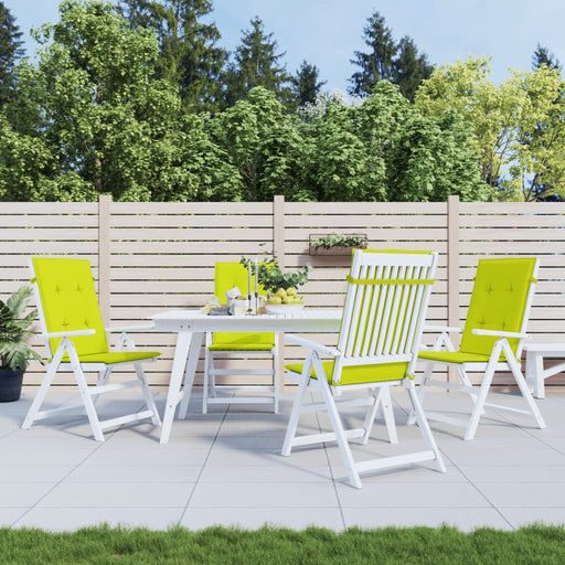 Perne scaun cu spătar înalt, 4 buc., verde, 120x50x3 cm, textil - WALTI WALTI