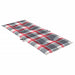 Perne scaun spătar înalt 4 buc. roșu carouri 120x50x3 cm textil - WALTI WALTI