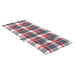 Perne scaun spătar înalt 6 buc. roșu carouri 120x50x3 cm textil - WALTI WALTI