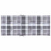 Perne scaun spătar înalt, 6 buc. gri carouri 120x50x3 cm textil - WALTI WALTI