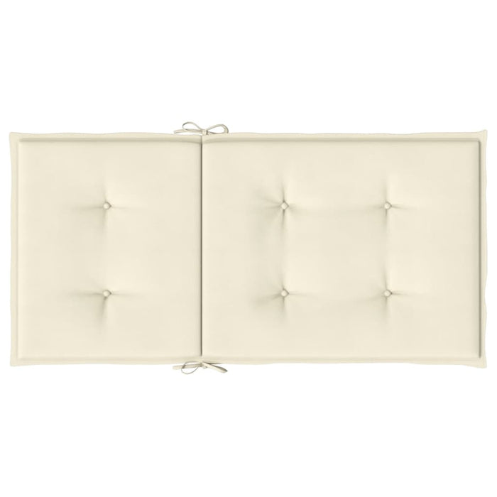 Perne cu spătar mic, 6 buc., crem, 100x50x3 cm, textil oxford - WALTI WALTI
